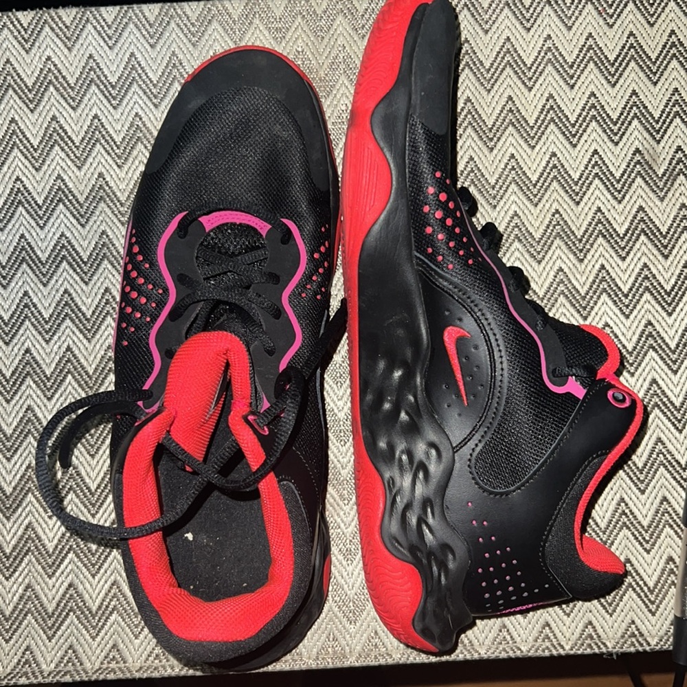 nike black with red and hot pink trim 11.5